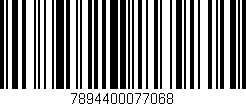 Código de barras (EAN, GTIN, SKU, ISBN): '7894400077068'