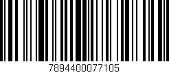 Código de barras (EAN, GTIN, SKU, ISBN): '7894400077105'