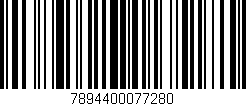 Código de barras (EAN, GTIN, SKU, ISBN): '7894400077280'
