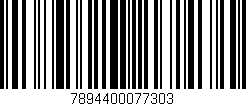 Código de barras (EAN, GTIN, SKU, ISBN): '7894400077303'