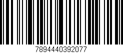 Código de barras (EAN, GTIN, SKU, ISBN): '7894440392077'