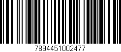 Código de barras (EAN, GTIN, SKU, ISBN): '7894451002477'