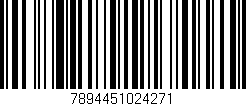 Código de barras (EAN, GTIN, SKU, ISBN): '7894451024271'