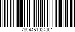 Código de barras (EAN, GTIN, SKU, ISBN): '7894451024301'