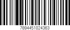 Código de barras (EAN, GTIN, SKU, ISBN): '7894451024363'