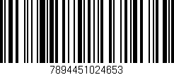 Código de barras (EAN, GTIN, SKU, ISBN): '7894451024653'