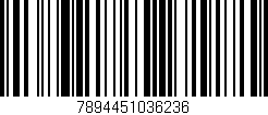 Código de barras (EAN, GTIN, SKU, ISBN): '7894451036236'