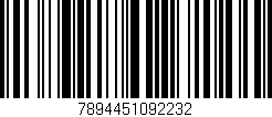Código de barras (EAN, GTIN, SKU, ISBN): '7894451092232'
