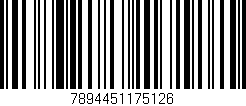 Código de barras (EAN, GTIN, SKU, ISBN): '7894451175126'