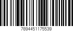 Código de barras (EAN, GTIN, SKU, ISBN): '7894451175539'