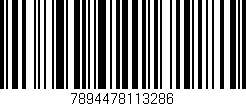 Código de barras (EAN, GTIN, SKU, ISBN): '7894478113286'