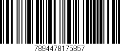 Código de barras (EAN, GTIN, SKU, ISBN): '7894478175857'