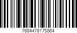 Código de barras (EAN, GTIN, SKU, ISBN): '7894478175864'