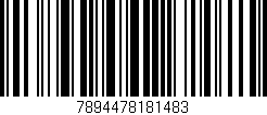 Código de barras (EAN, GTIN, SKU, ISBN): '7894478181483'