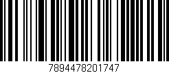 Código de barras (EAN, GTIN, SKU, ISBN): '7894478201747'