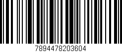 Código de barras (EAN, GTIN, SKU, ISBN): '7894478203604'