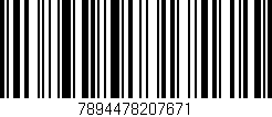 Código de barras (EAN, GTIN, SKU, ISBN): '7894478207671'