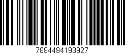 Código de barras (EAN, GTIN, SKU, ISBN): '7894494193927'