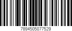 Código de barras (EAN, GTIN, SKU, ISBN): '7894505077529'