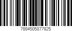 Código de barras (EAN, GTIN, SKU, ISBN): '7894505077925'