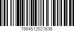 Código de barras (EAN, GTIN, SKU, ISBN): '7894512021638'