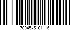 Código de barras (EAN, GTIN, SKU, ISBN): '7894545101116'