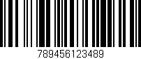 Código de barras (EAN, GTIN, SKU, ISBN): '789456123489'