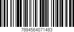 Código de barras (EAN, GTIN, SKU, ISBN): '7894564071483'