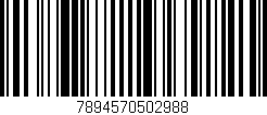 Código de barras (EAN, GTIN, SKU, ISBN): '7894570502988'