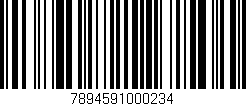 Código de barras (EAN, GTIN, SKU, ISBN): '7894591000234'