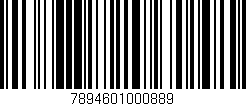 Código de barras (EAN, GTIN, SKU, ISBN): '7894601000889'