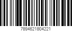 Código de barras (EAN, GTIN, SKU, ISBN): '7894621804221'