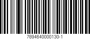 Código de barras (EAN, GTIN, SKU, ISBN): '7894640000130-1'