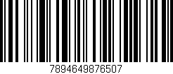 Código de barras (EAN, GTIN, SKU, ISBN): '7894649876507'