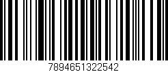 Código de barras (EAN, GTIN, SKU, ISBN): '7894651322542'
