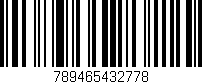 Código de barras (EAN, GTIN, SKU, ISBN): '789465432778'