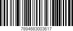 Código de barras (EAN, GTIN, SKU, ISBN): '7894683003617'
