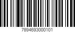 Código de barras (EAN, GTIN, SKU, ISBN): '7894693000101'
