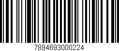 Código de barras (EAN, GTIN, SKU, ISBN): '7894693000224'