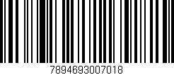 Código de barras (EAN, GTIN, SKU, ISBN): '7894693007018'