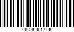 Código de barras (EAN, GTIN, SKU, ISBN): '7894693017789'