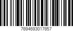 Código de barras (EAN, GTIN, SKU, ISBN): '7894693017857'