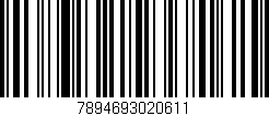 Código de barras (EAN, GTIN, SKU, ISBN): '7894693020611'