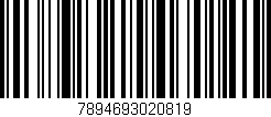 Código de barras (EAN, GTIN, SKU, ISBN): '7894693020819'