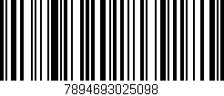 Código de barras (EAN, GTIN, SKU, ISBN): '7894693025098'