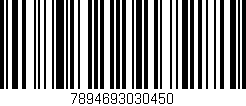 Código de barras (EAN, GTIN, SKU, ISBN): '7894693030450'