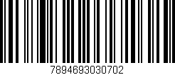 Código de barras (EAN, GTIN, SKU, ISBN): '7894693030702'