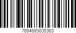 Código de barras (EAN, GTIN, SKU, ISBN): '7894693035363'