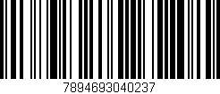 Código de barras (EAN, GTIN, SKU, ISBN): '7894693040237'