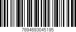 Código de barras (EAN, GTIN, SKU, ISBN): '7894693045195'
